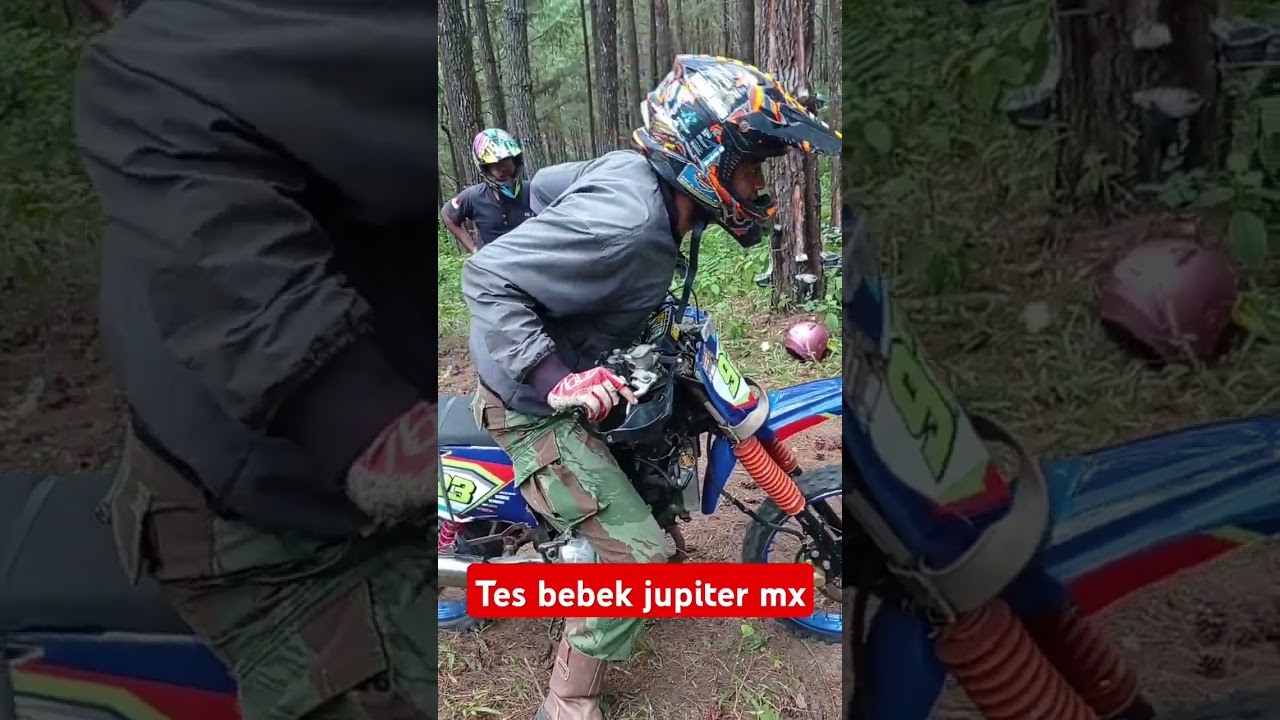tes jupiter mx di jalur pinus karangtengah wonogiri #trail #enduro #trailadventure
