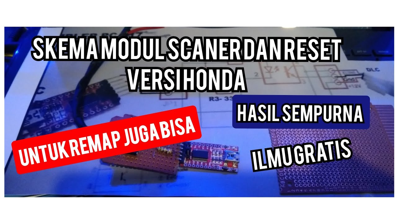 JALUR SKEMA MODUL SCANER !!? UNTUK REMAP ECU MOTOR HONDA !! #honda #tips