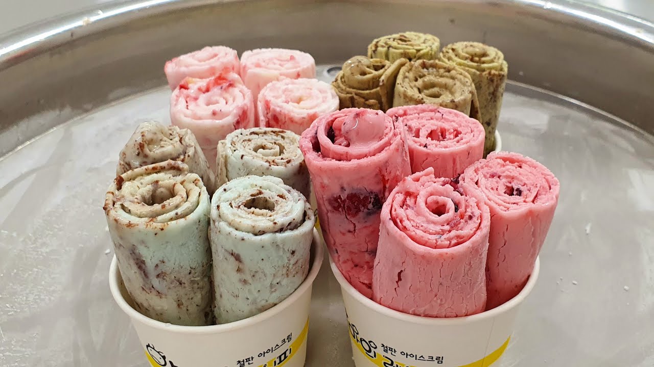 Удивительный мастер мороженого из железной тарелки - корейская уличная еда