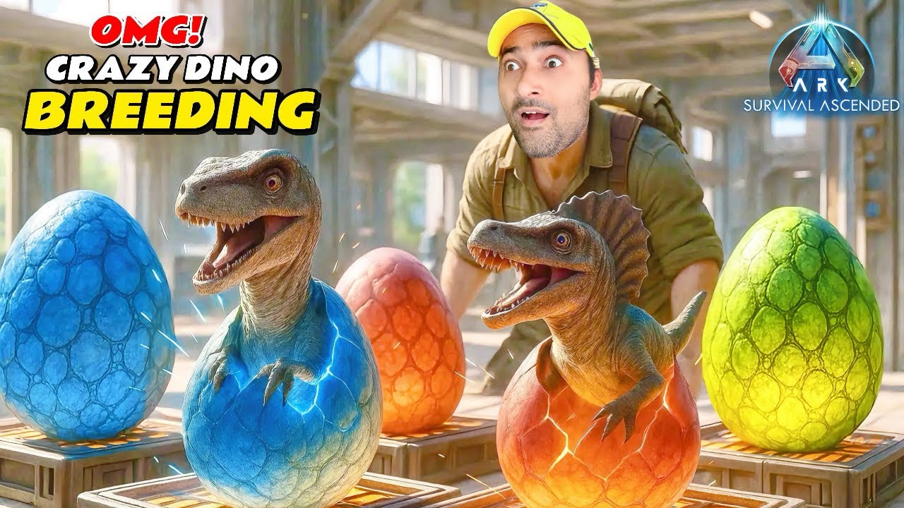 UNBELIEVABLE DINO BREEDING🐣IN ARK SURVIVAL ASCENDED