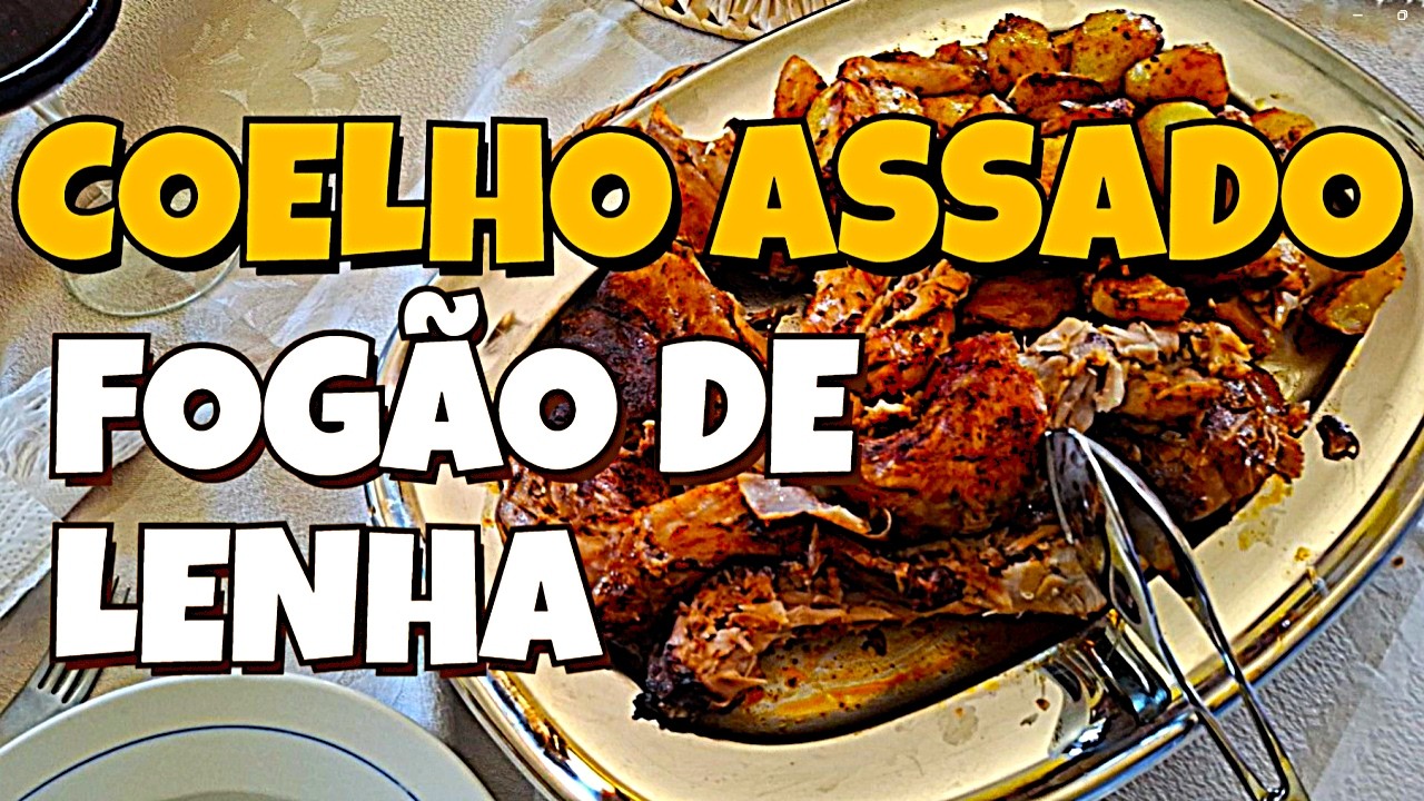 Coelho Assado em Fogão de Lenha