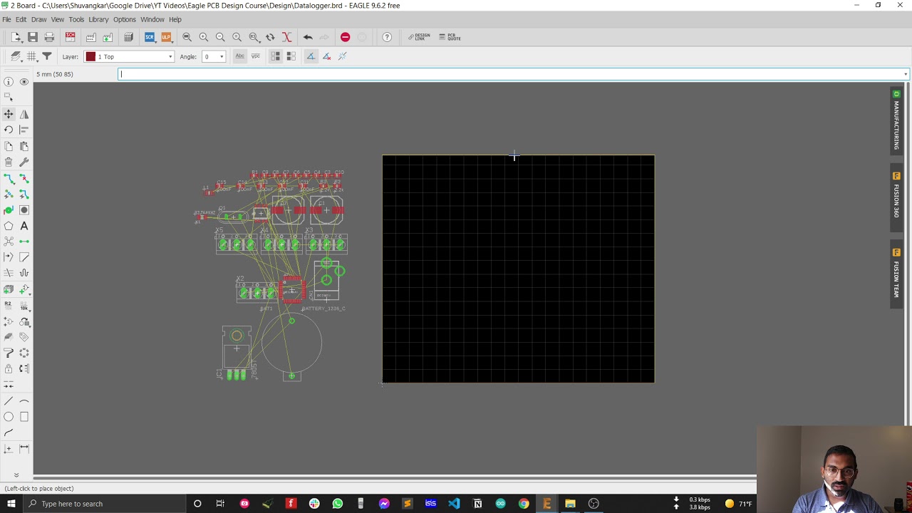 Eagle PCB Tutorial | How To Decide and Change Board Dimension
