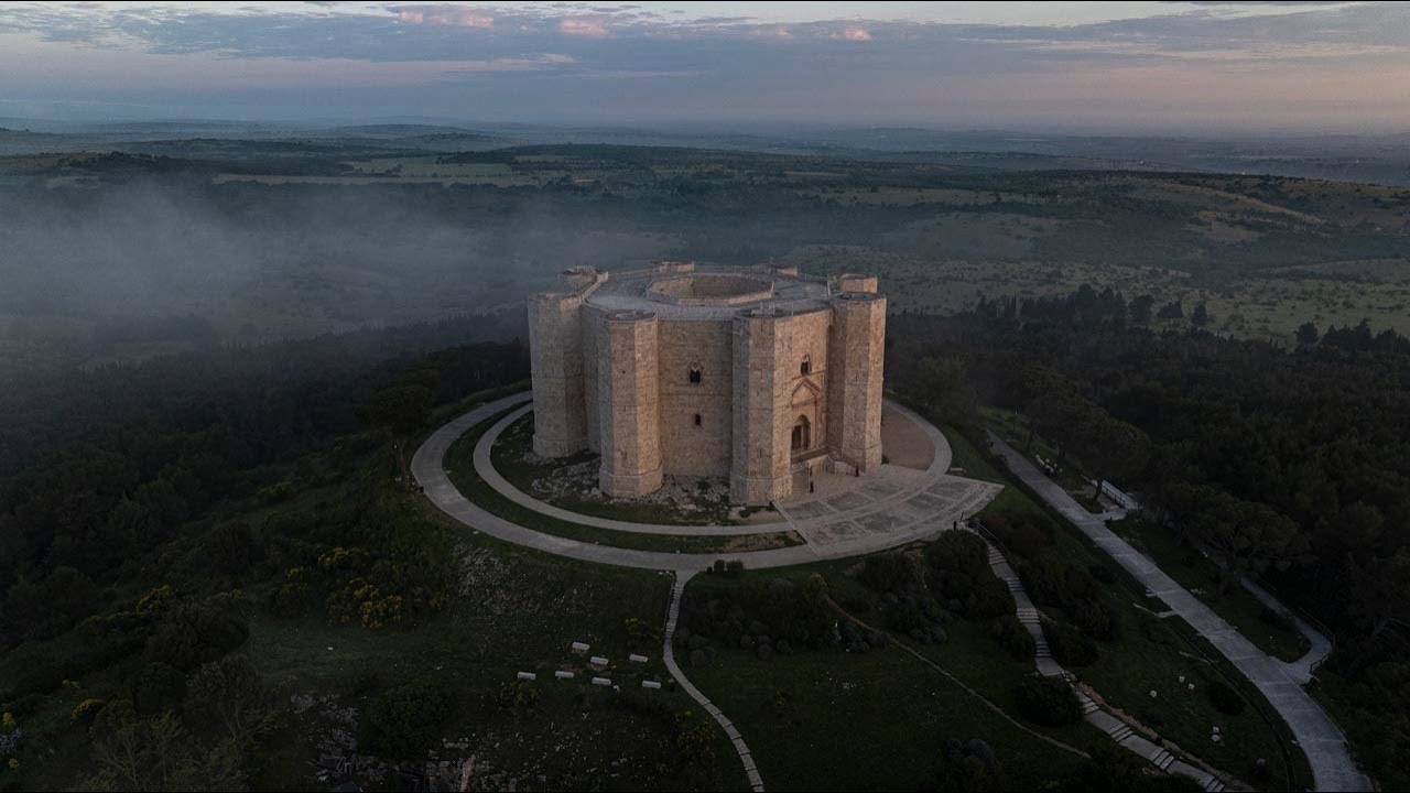Castel del Monte in Puglia.  The stone crown of Frederick II