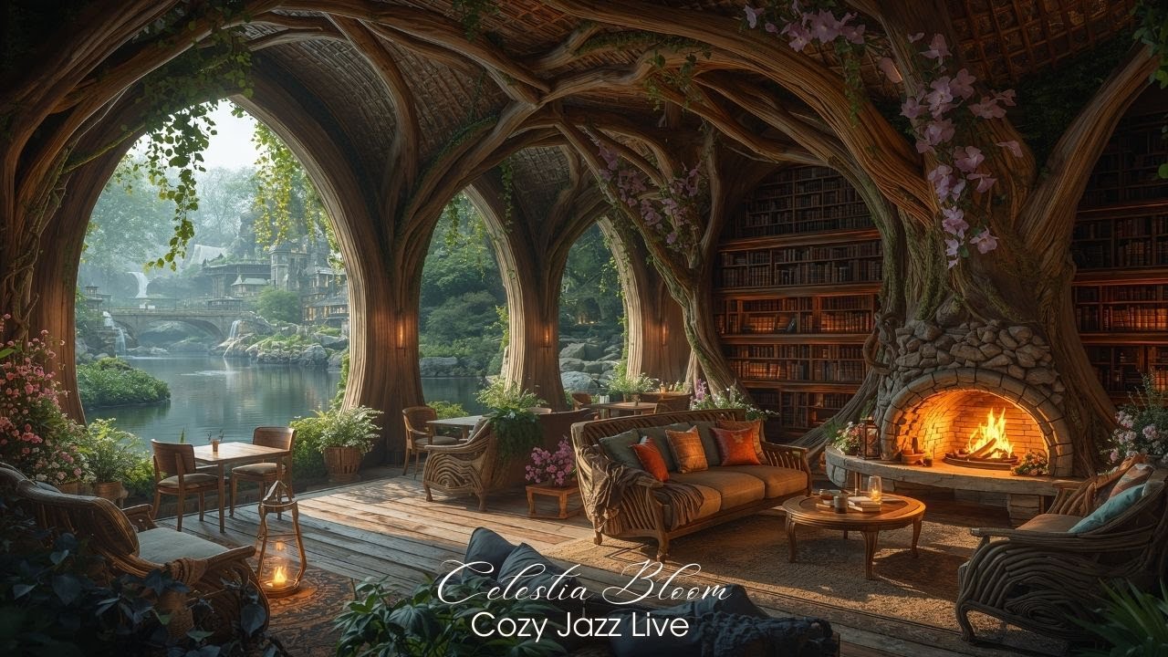 Enchanted Forest Jazz LIVE 24/7 🌿✨ | Cozy Jazz for Relaxation, Focus & Peaceful Moments