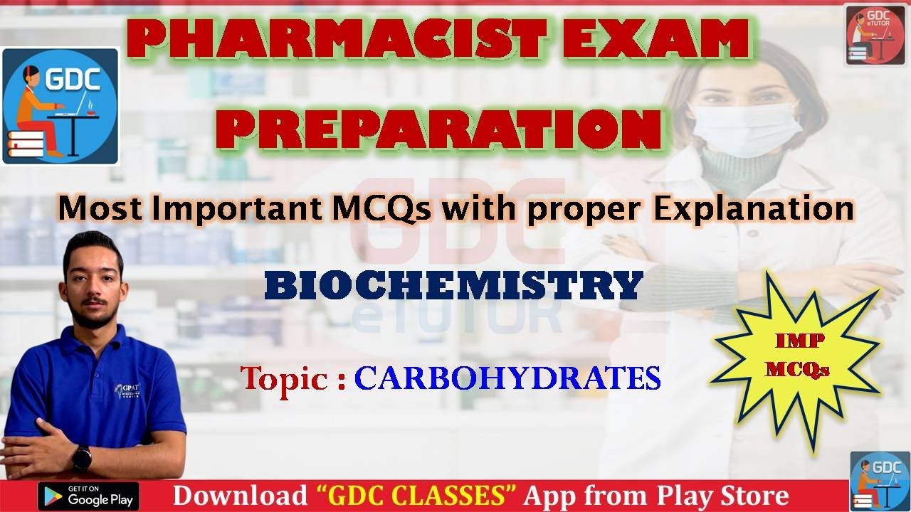 CARBOHYDRATES [BIOCHEMISTRY] IMPORTANT MCQS | PHARMACIST EXAM PREPARATION BY AKASH SIR.