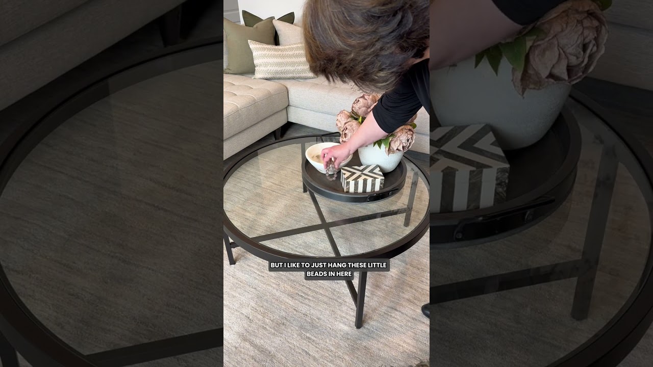 How to style a round coffee table without overthinking it.