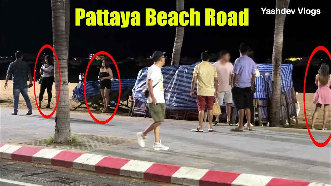 Pattaya Beach Roa Thailand  | Many Beautiful Girls Standing | Ep-65