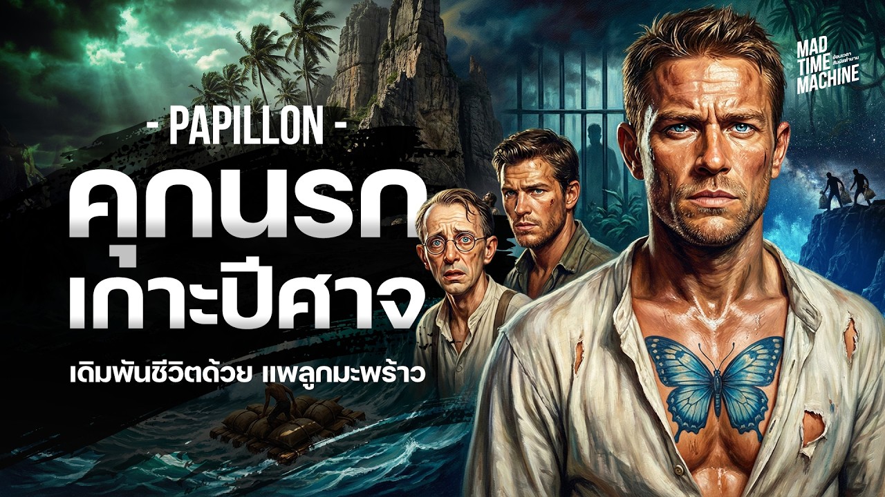 คุกนรกเกาะปีศาจ เอาชีวิตรอดด้วยแพลูกมะพร้าว | Papillon | เรื่องเล่าประวัติศาสตร์