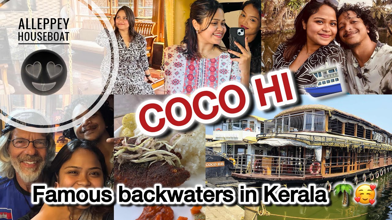 Famous backwaters in Kerala🌴🥰 #alleppy #tourism #kerala #india #travel #vlog #backwater #southindian
