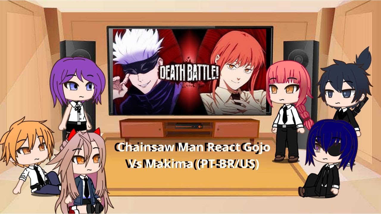Chainsaw Man React Gojo Vs Makima @DEATH BATTLE!  (PT-BR/US)