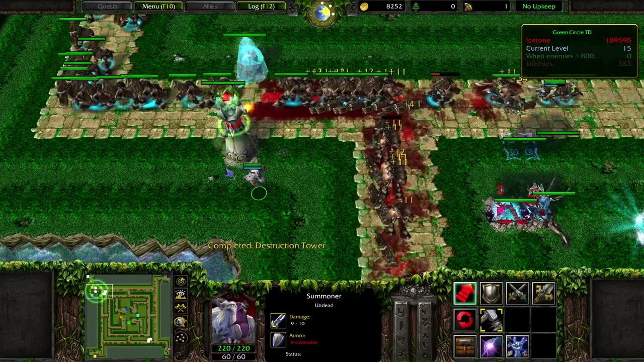Warcraft 3 - Green Circle TD Classic (Solo Insane)