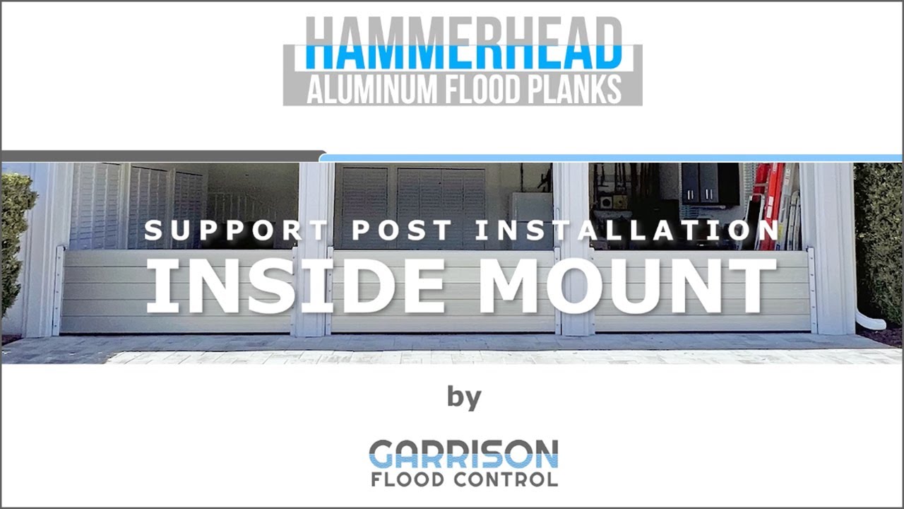 Garrison's Hammerhead&trade; Aluminum Flood-Log Barrier | Inside Post Mount Installation Video