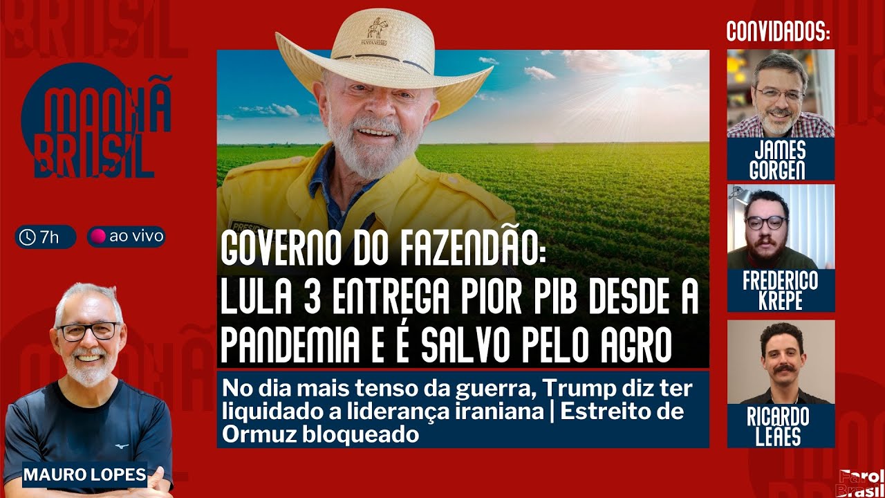 Lula entrega ao país pior PIB desde a pandemia e é salvo pelo agro | O dia mais tenso da guerra |4.3