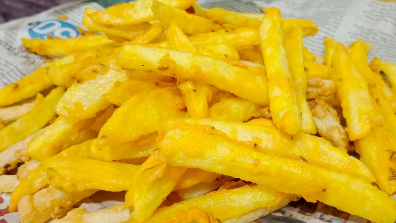 French fries Recipe |Crispy fries by Shah gi food vlogs| how to make crispy fries at home| snacks