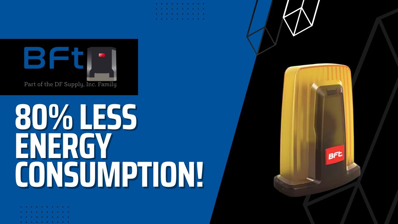 Energy Saving Gate Opener Accessory | BFT Radius LED AC A R1 Flashing Light With Built-In Antenna