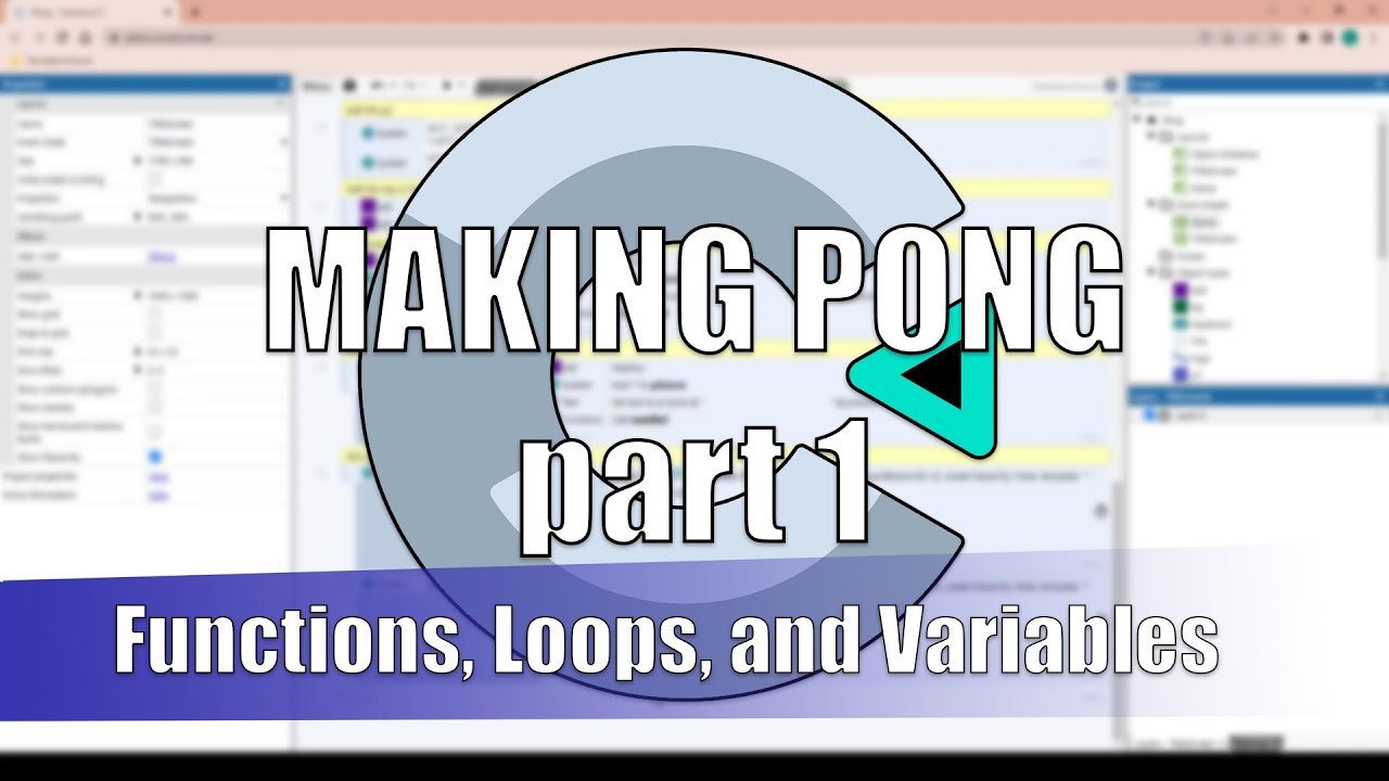 Making Pong with events, variables, and functions PART 1