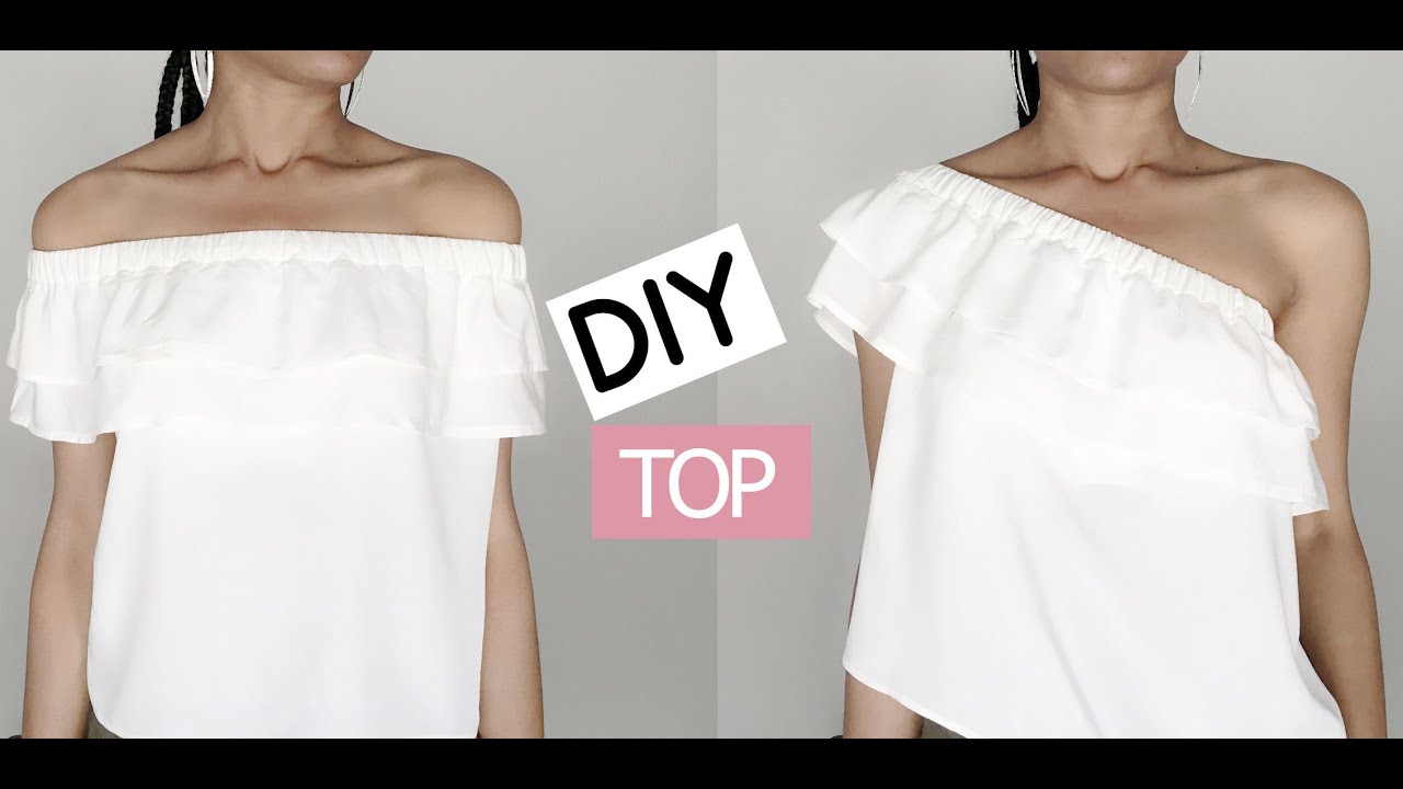 DIY Coudre un Top Epaules dénudées // How to DIY an Off the Shoulder Top