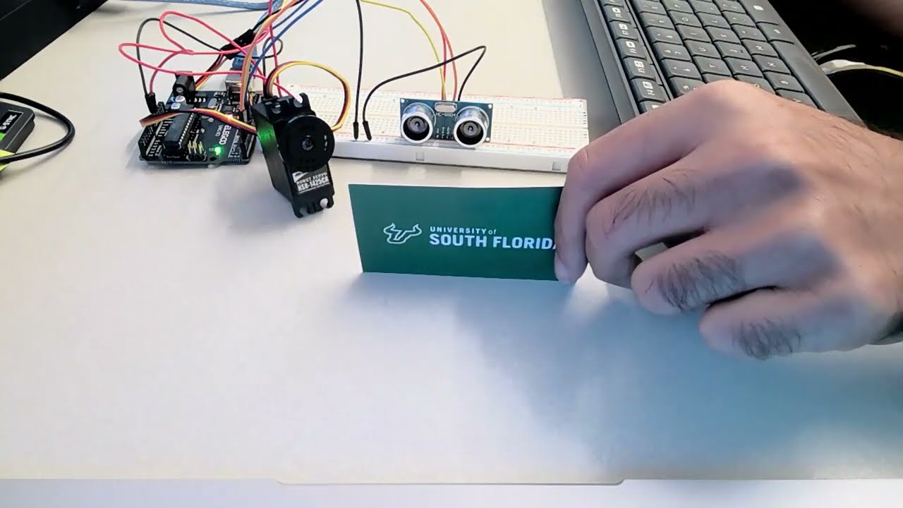 Controlling a Servo Motor Using an Ultrasonic Sensor (Arduino and MATLAB Simulink)