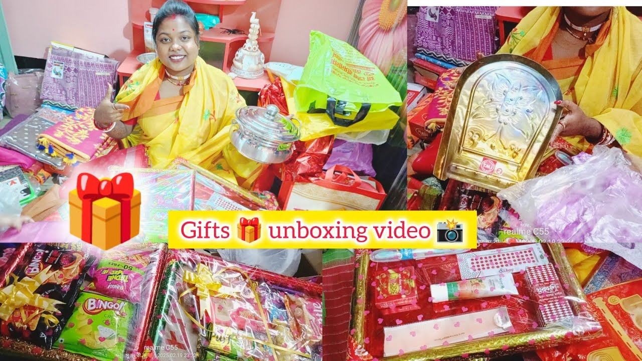 শ্বশুর বাড়িতে Gifts 🎁 unboxing video 📸☺️ #bengalivlogs #giftsunboxing video 📸