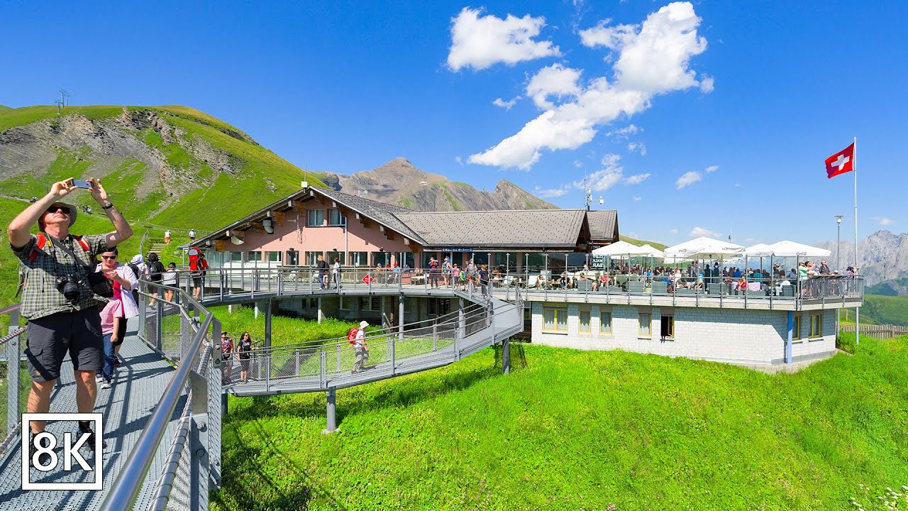 GRINDELWALD SWITZERLAND 🇨🇭 -  First Cliff Walk The Most Epic Place In Switzerland 8K