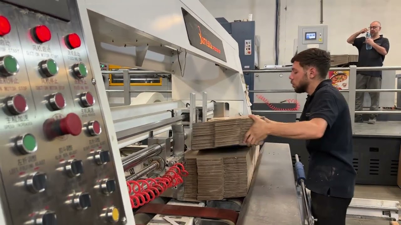 Corrugated Boxes Folder Gluer Machine | Automatic Carton Folding & Gluing Line