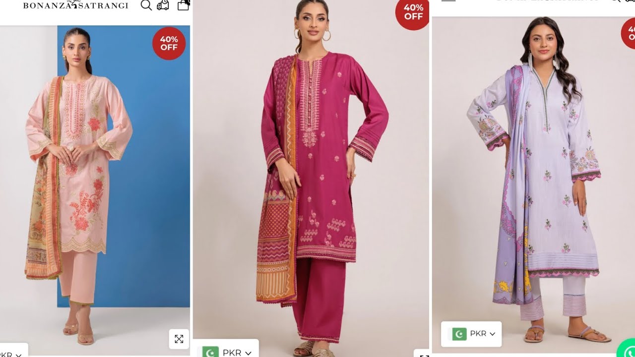 Bonanza Satrangi sale on ready to wear | Bonanza Satrangi sale 40% off | sale on Pakistani brands 