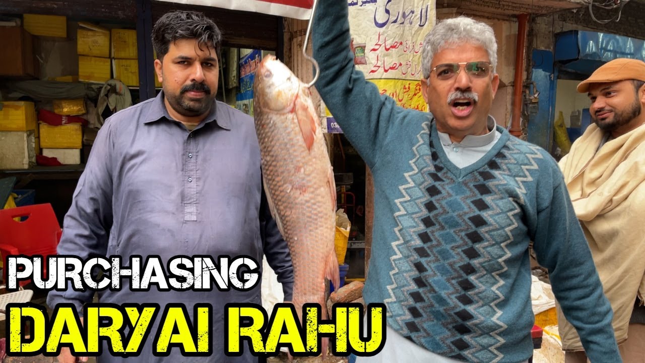 Amin Hafeez Purchasing Fish | Fish Market Lahore | Amin Hafeez