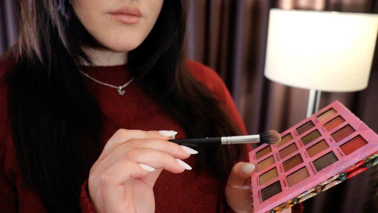 ASMR Silent Makeup 💓 Up Close Personal Attention, Realistic Layered Sounds (no talking)