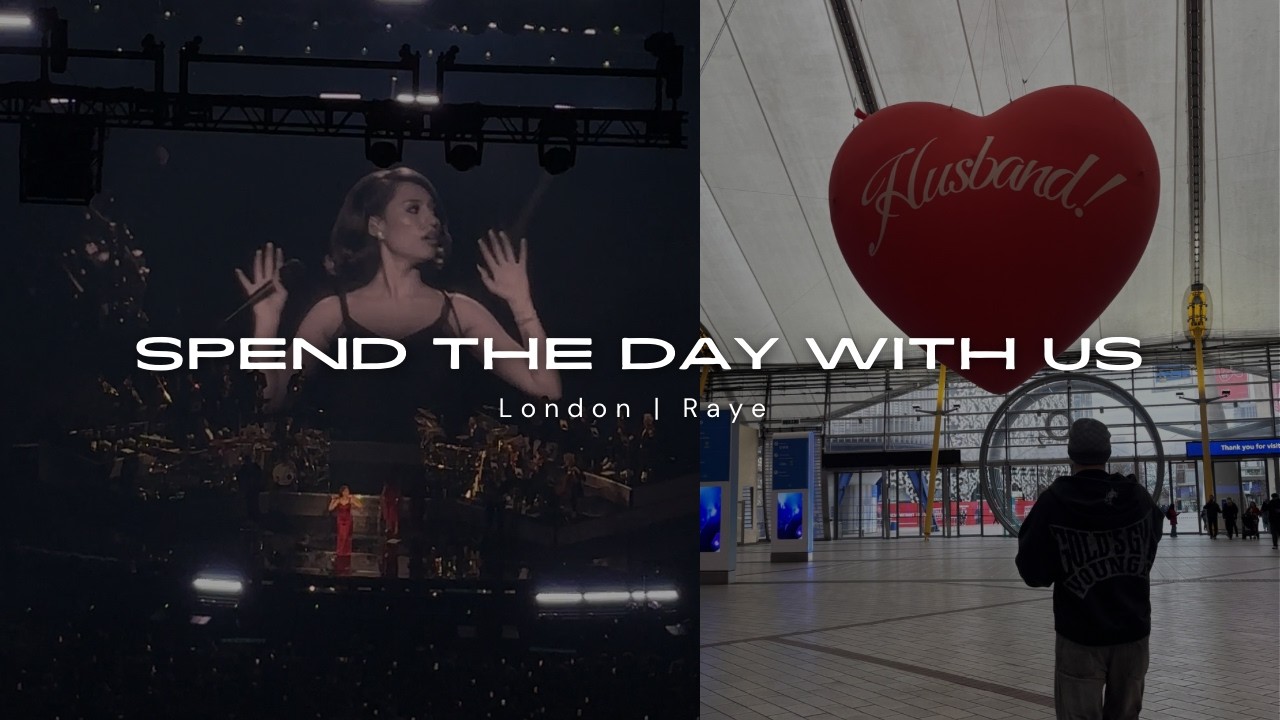 SPEND THE DAY WITH US | london & raye concert💋🪩