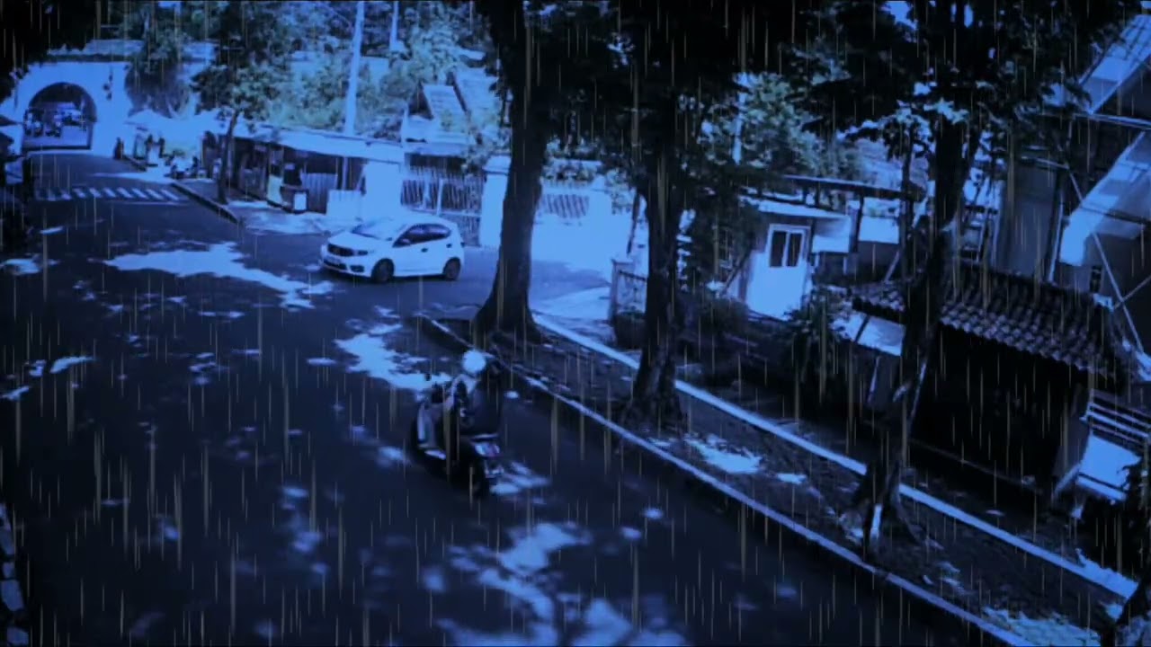 Rainy Night Reflections for Calm Heart
