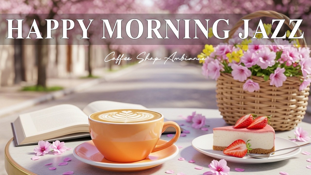 Happy Morning Jazz ☕ Coffee Shop Ambiance & Cozy Café Music for Happy Mood