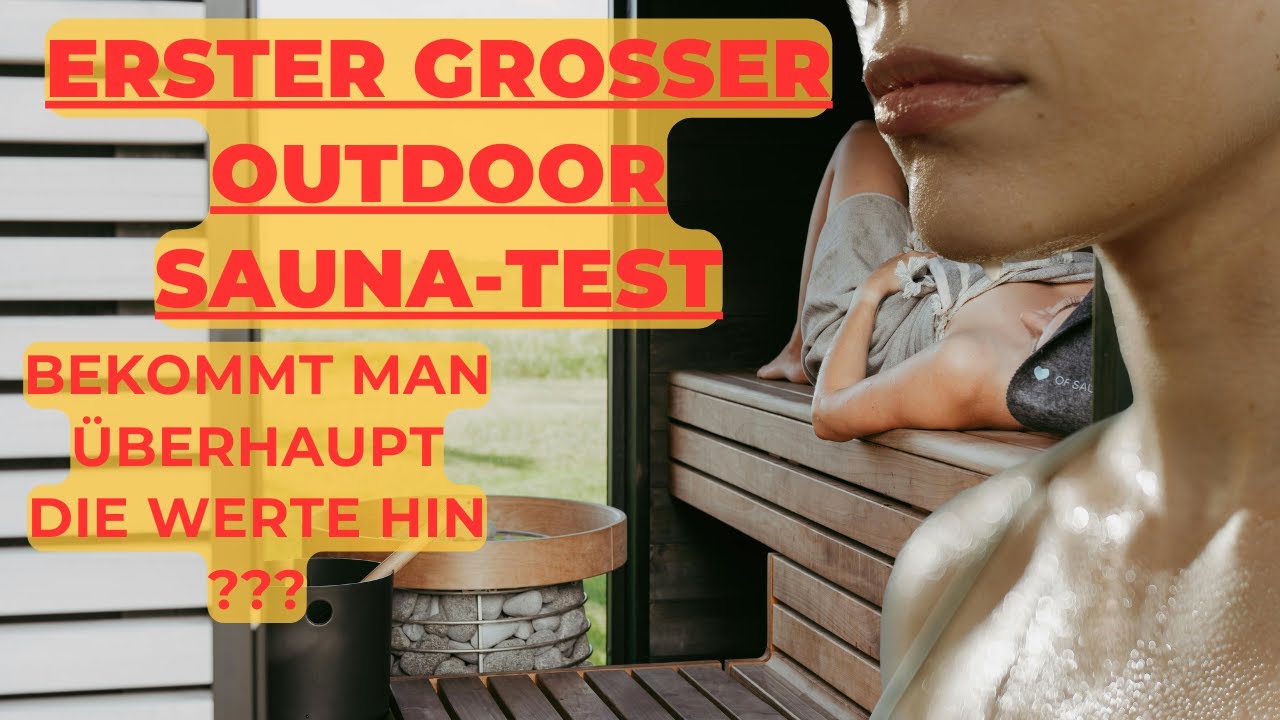 Test der Outdoor Sauna