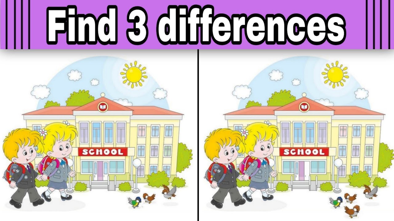 Find the difference game for kind | picture puzzle