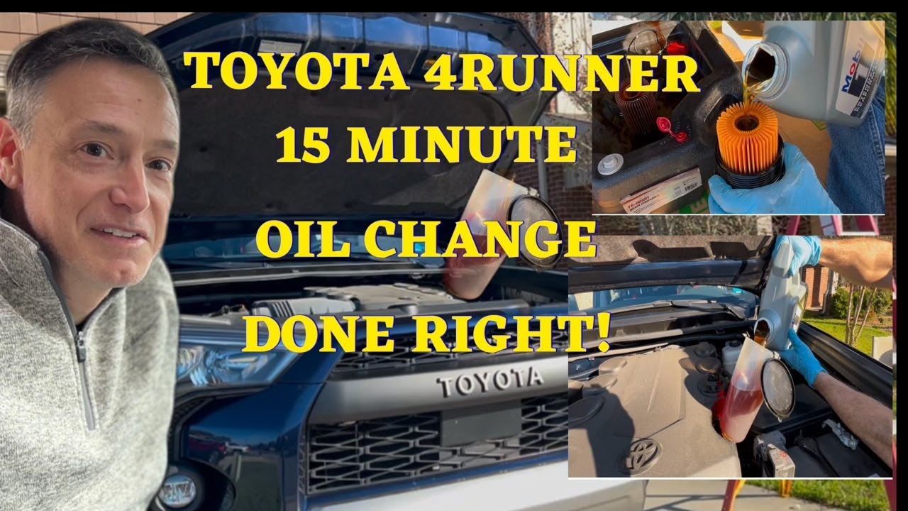 Замена масла Toyota 4Runner за 15 минут выполнена правильно