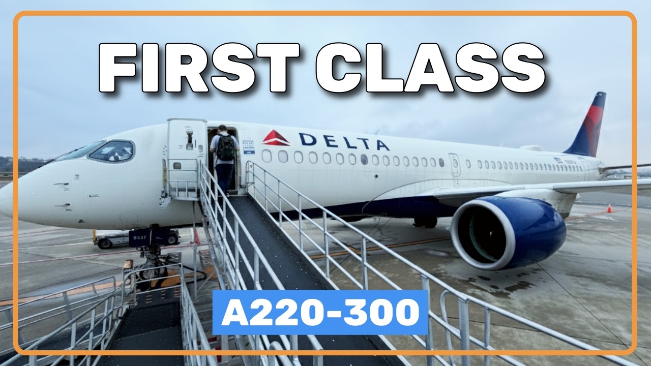 ✈️ Обзор первого класса Delta A220-300: ЛУЧШИЙ узкофюзеляжный самолёт? | Из Санта-Барбары в Атланту