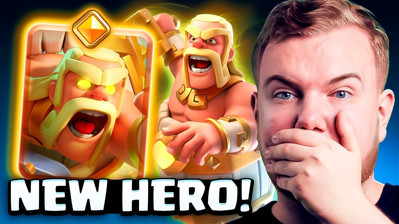 NEW HERO BARBARIAN BARREL CAN REROLL AND HEAL IN CLASH ROYALE 😱
