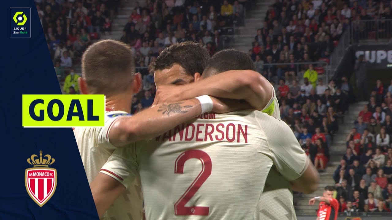 Goal Vanderson DE OLIVEIRA CAMPOS (12' - ASM) STADE RENNAIS FC - AS MONACO (2-3) 21/22
