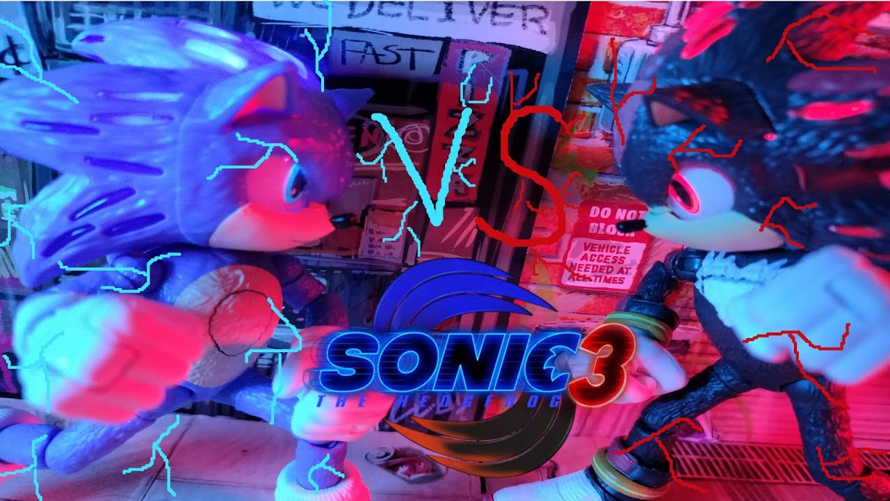 Sonic VS Shadow Sonic 3 Покадровая анимация