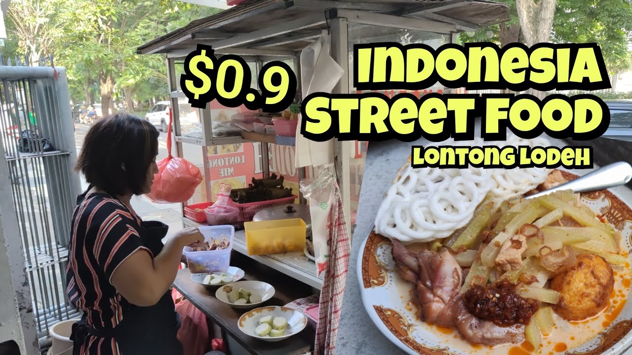 $0.9 Indonesia street food how come???!!!