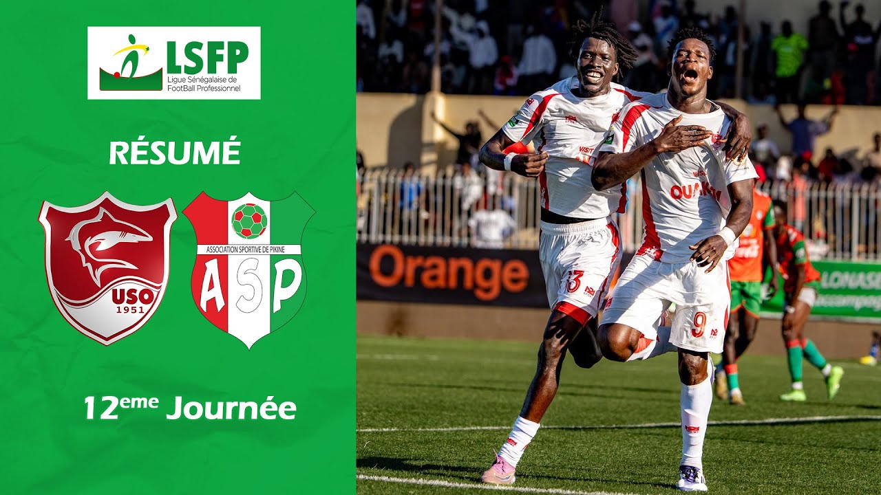 Résumé US OUAKAM vs AS PIKINE - J12 Ligue 1 Sénégal (2024-2025)