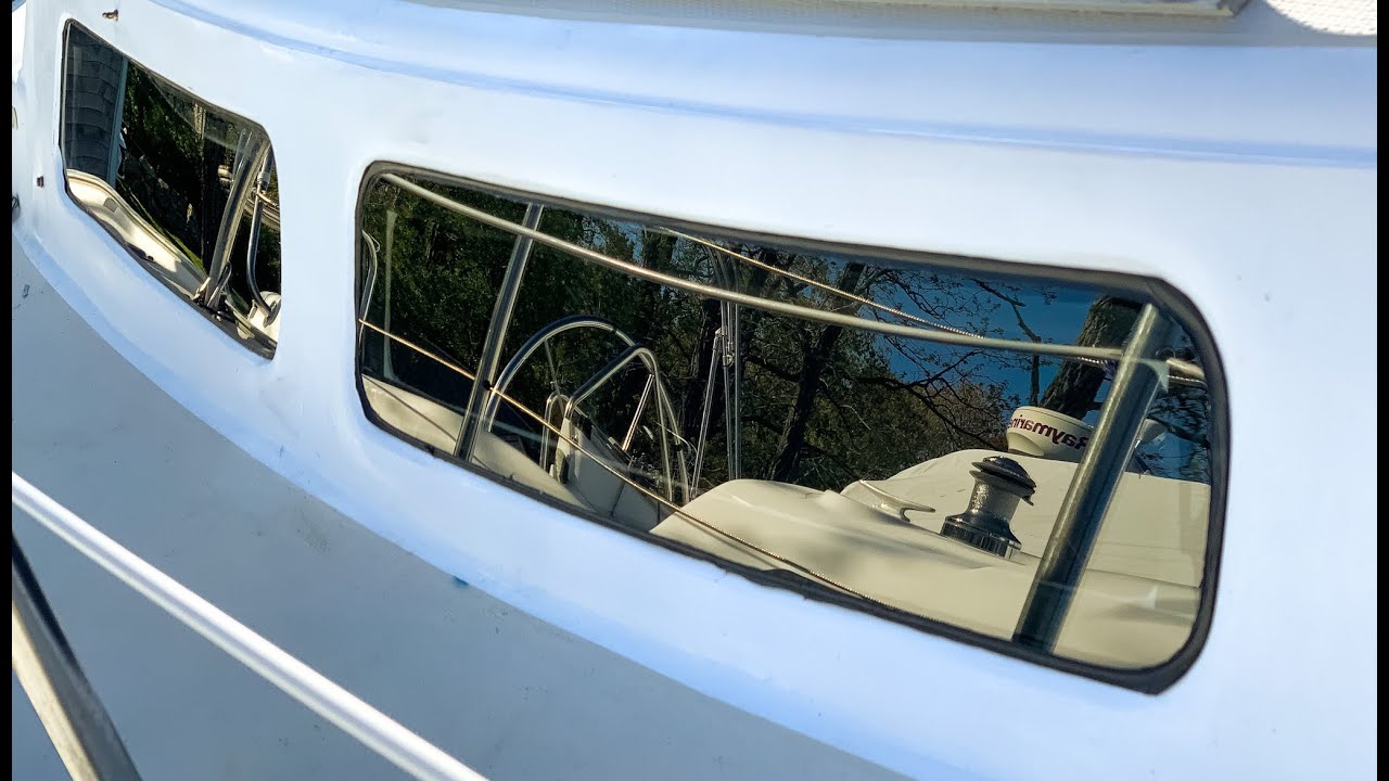 Finishing the Frameless Portlights, [ Our Modern Sailboat Windows ] - Ep. 05 [Sailing Ixion]