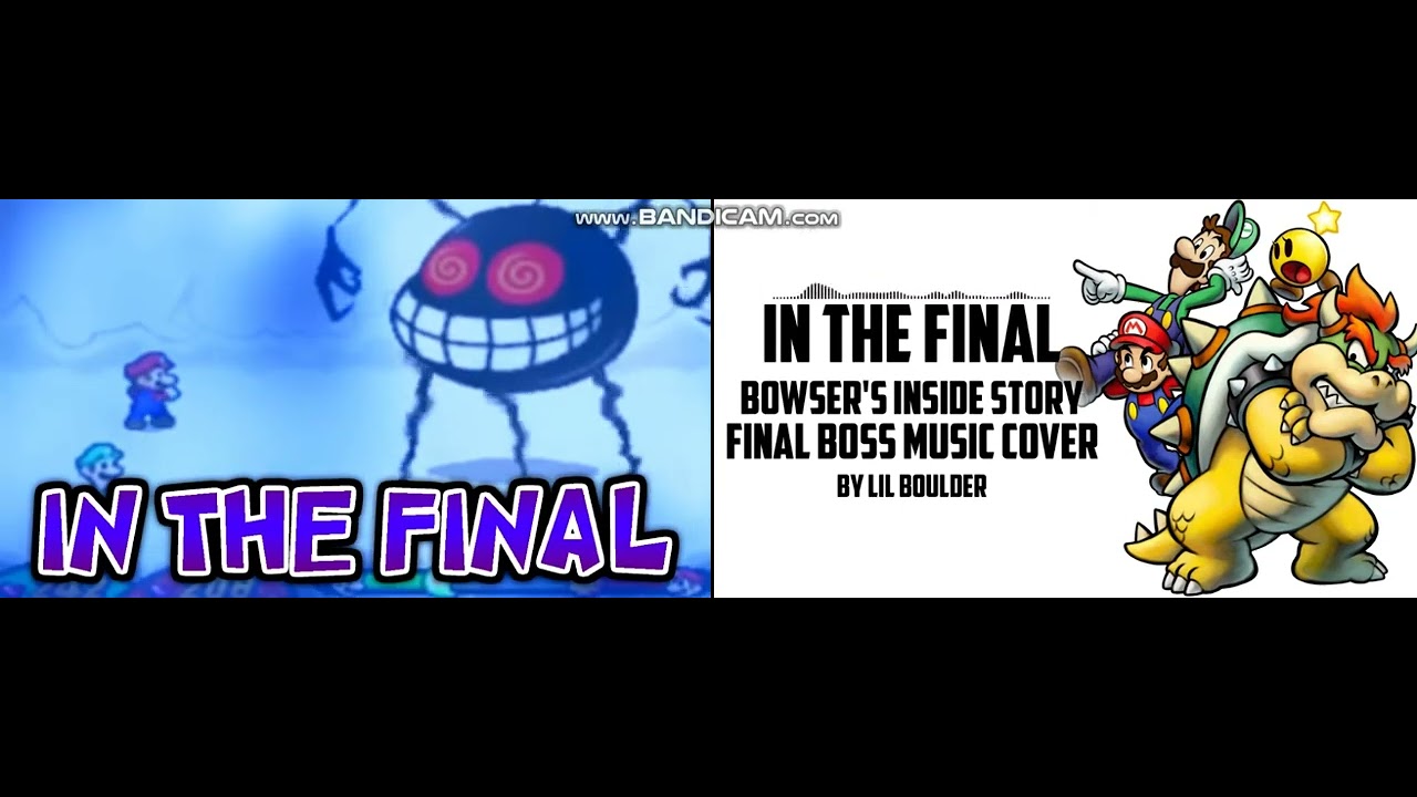 Mario & Luigi Bowser's Inside Story In The Final Mashup: marionose1 + Lil Boulder