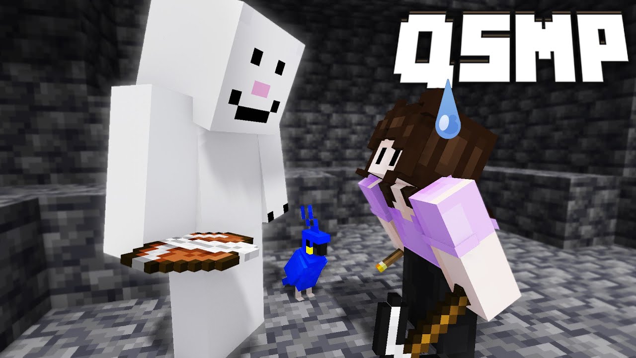 Jaiden Gets Jumpscared By The Snowman Of QSMP!