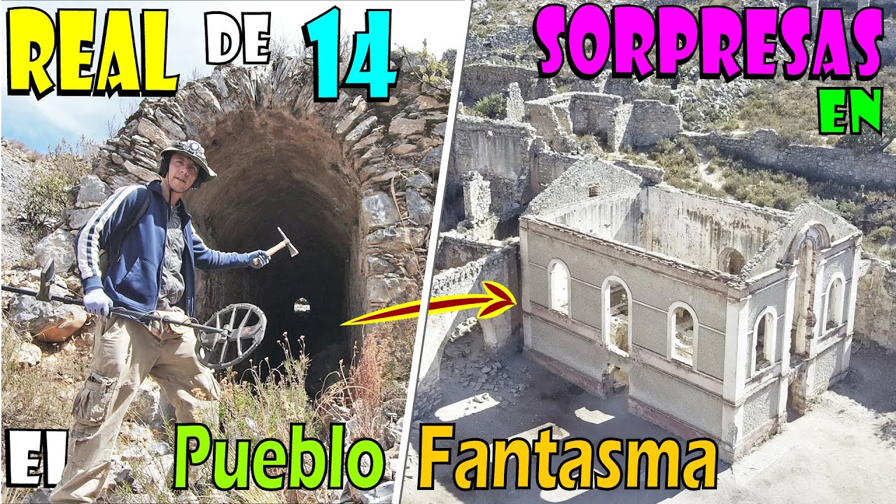 ¡El PUEBLO FANTASMA de REAL de 14 DONDE busco TESOROS! en San Luis Potosí
