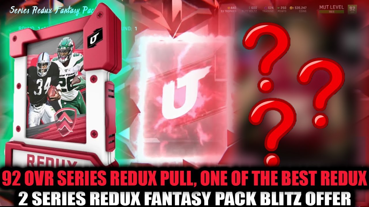92 OVR SERIES REDUX PULL! WE PULLED ONE OF THE BEST ONES! 2 SERIES REDUX FANTASY PACKS! | MUT 20
