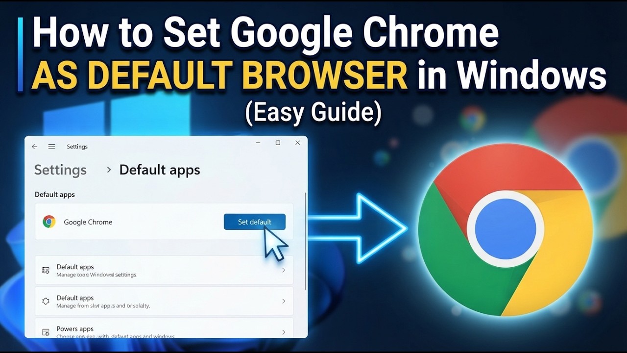 How to Set Google Chrome as Default Browser in Windows (Easy Guide)