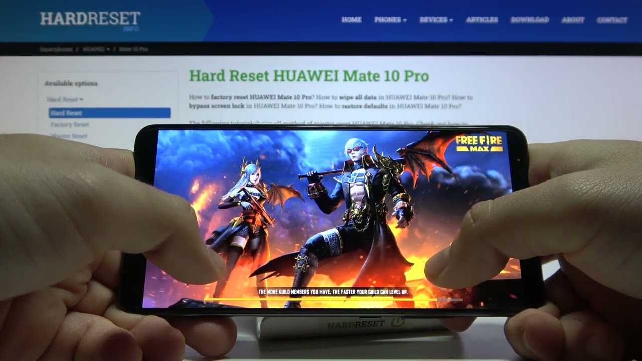 Garena Free Fire Max on HUAWEI Mate 10 Pro – Gameplay Check