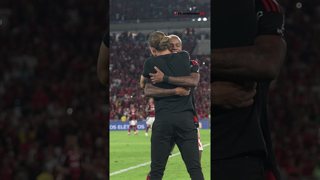WALLACE YAN ❤🖤 FILIPE LU&Iacute;S #flamengo #diadejogo