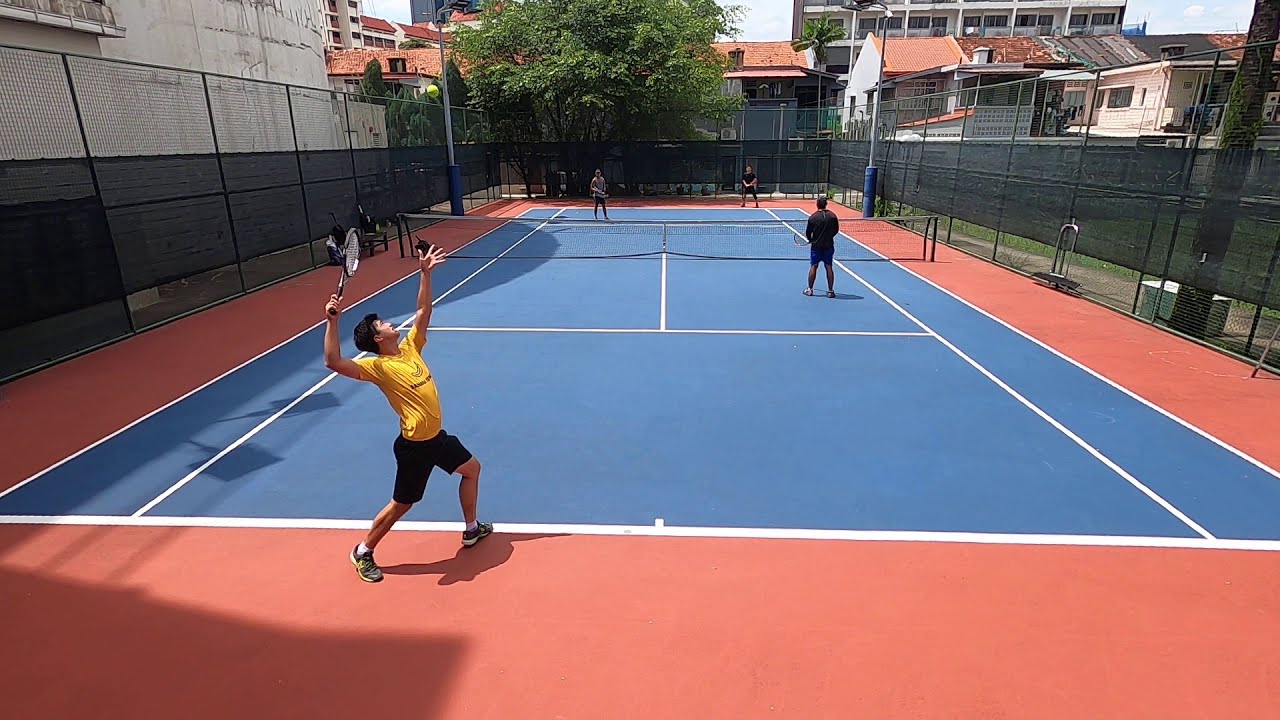 Amateur Social Tennis Match Doubles Joel Hamizan vs Jafni Zy