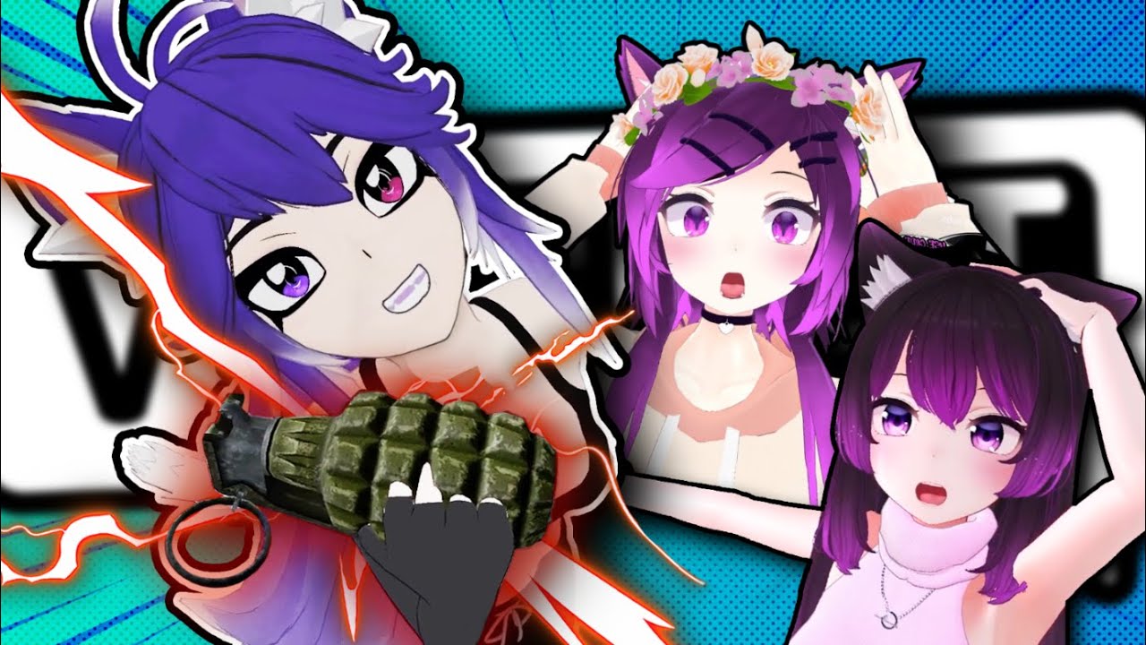 Dumb Ways To Die With Purple Nekos - VRCHAT